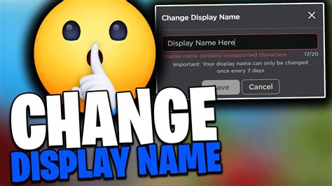 How To Change Your Display Name On Roblox For Free In 2021 YouTube