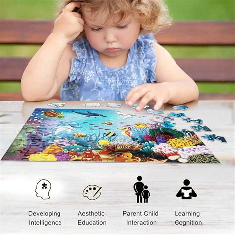 100 Piece Puzzles for Kids, Underwater World Jigsaw Puzzles for Toddler ...