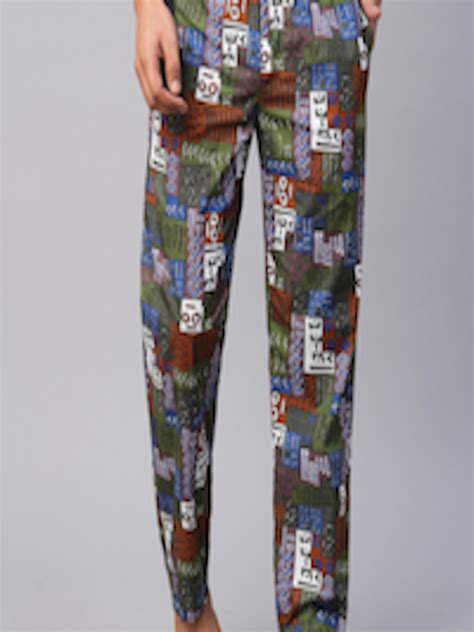 Buy Urban Scottish Men Geometric Printed Cotton Lounge Pants Lounge Pants For Men 23691698