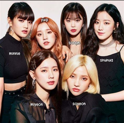 Gi Dle Gidle Group Photo With Names In 2024 Group Photos G I Dle