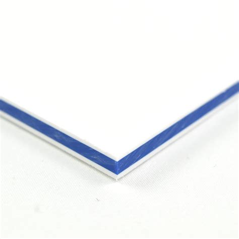 King Color Plastic Sheet X X White Blue White Color Hdpe