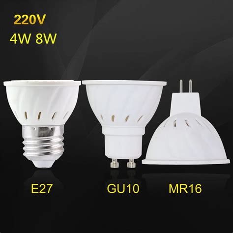 LED Light Bulbs 2835 SMD LED E27 MR16 GU10 Spotlight 200V 220V 230V