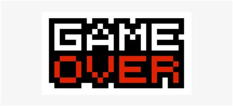 Game Over White Red B Game Over Button Png 528x528 Png Download