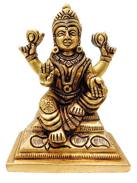 Buy Vinayakmoorti Brass Lakshmi MATA Idol Brass Laxmi Maa Statue Brass