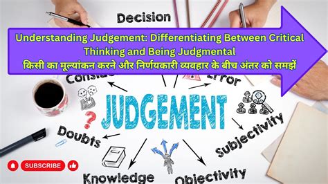 Understanding Judgement Differentiating Between Critical Thinking And