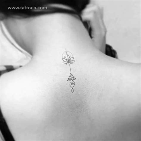 What Does An Unalome And Lotus Tattoo Symbolize Unalome Tattoo