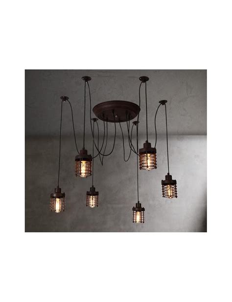 Industrial Vintage Elexir Chandelier With Edison Bulbs Woolighting