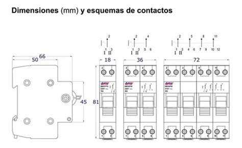 Conmutadora Manual Bipolar I Ii A Riel Din Vca Baw En Venta En