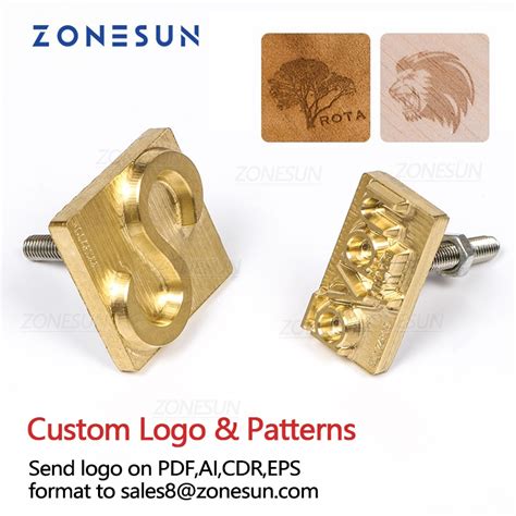 Zonesun Cm Custom Stamp Personalized Logo Brass Mold Copper Mould For