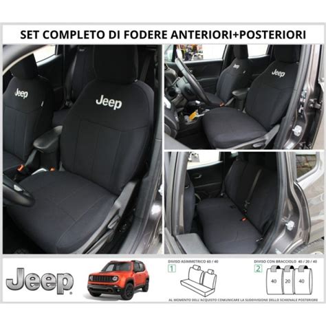 Fodere Complete Jeep Renegade Coprisedili Foderine Vari Colori