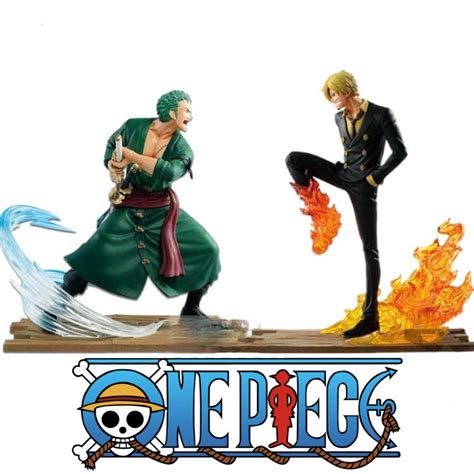 Jual Figure One Piece Zoro Vs Sanji Log File Battle Form Set 2 Pcs