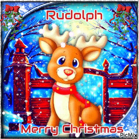 Rudolph Free Animated  Picmix