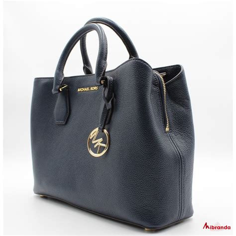 Bolso Satchel Camille De Michael Kors Color Azul Marino