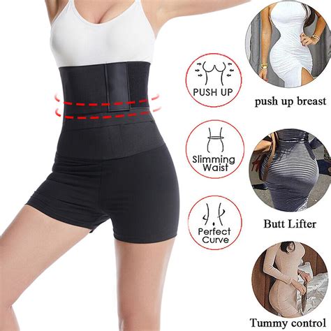 Waist Trainer Women Slimming Shorts Body Shaper Tummy Bandage Belt