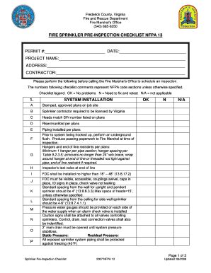 Fire Inspection Checklist Fill Online Printable Fillable Blank Images