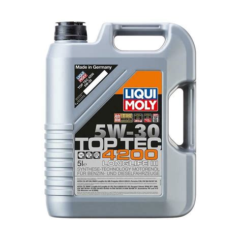 Motoröl LIQUI MOLY 3707 Top Tec 4200 5W 30 für 33 95 YourDealz de