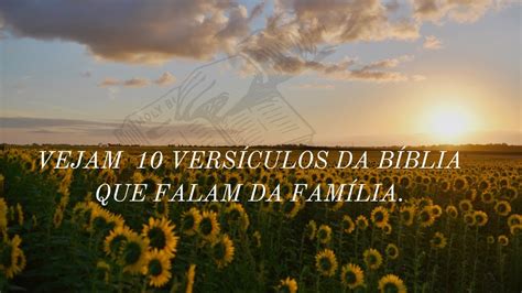 10 Versículos bíblico que falam sobre a família você sabe quais são