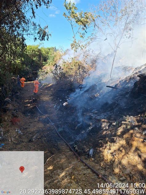 Aterro Sanit Rio Pega Fogo Dois Dias Seguidos E Atinge Rea De