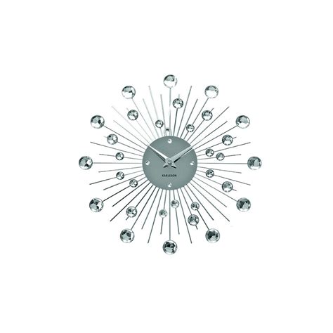 Horloge Murale Sunburst Medium Argent Karlsson KA4860