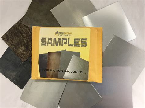 Rotometals Zinc Sheet Sample Pack W Free Shipping Rotometals