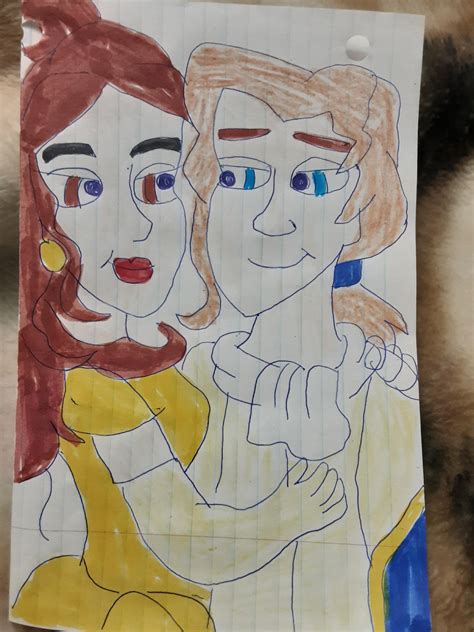 Disney couple belle and Adam by aliciamartin851 on DeviantArt