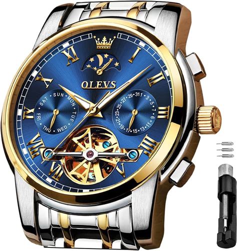 Olevs Montres Automatiques Pour Homme Squelette M Canique Montres De