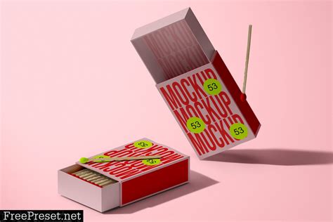 Matches Box Mockup UCBD5R7