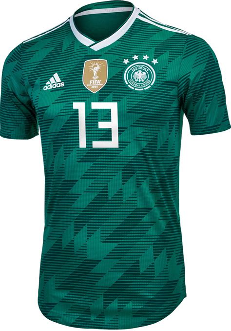 adidas Thomas Muller Germany Away Authentic Jersey 2018-19 - SoccerPro