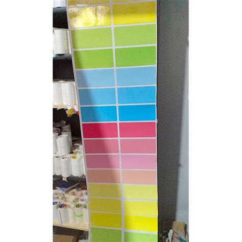 Jual Label Nama Sticker Waterproof Polos Pastel Gradasi Sz S Isi 40