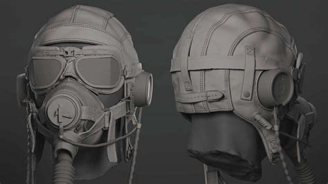 Leather Pilot Helmet - ZBrushCentral