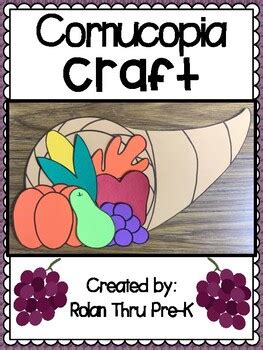 Cornucopia Craft: Thanksgiving Craft by Rolan Thru Pre-K | TpT