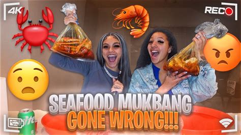 Seafood Mukbang Gets Messy 😳 Part 1 Youtube