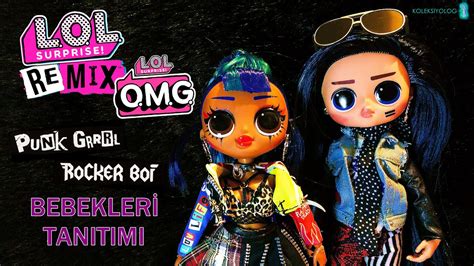 LOL Bebek LOL OMG Remix Punk Grrrl Rocker Boi LOL Bebek Kutu Açılımı