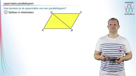 Hoe Bereken Je De Oppervlakte Van Een Parallellogram Havo Vwo 2