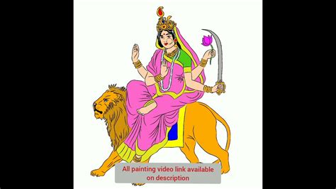 Durga Maa Painting Navratri Special Maa Durga Painting Nav Durga Painting Youtube