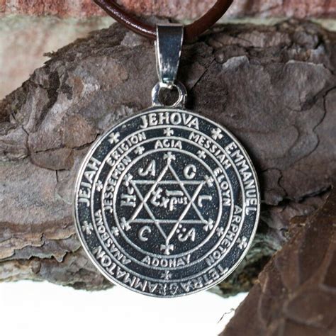 Salomons Siegel Talisman Anhänger Hexagramm Zeichen Silber 925 Amulette