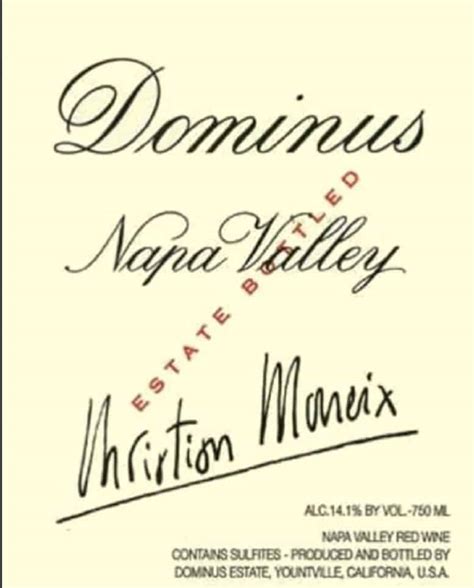 Dominus Estate 1991 A Potentially Perfect Vintage