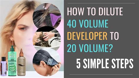 How To Dilute 40 Volume Developer To 20 Volume Developer 5 Simple Steps Youtube