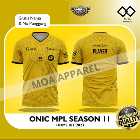 Jual Jersey Onic Full Printing Free Nama Dan Nomor Punggung Onic Mpl