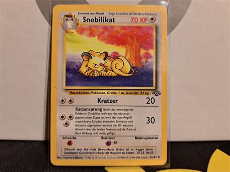 Snobilikat Dschungel Jungle Pokemon Karte Kaufen Auf Ricardo