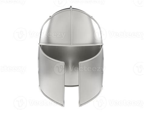 Knight Helmet Isolated On Background 3d Rendering Illustration