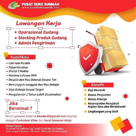 Lowongan Pekerjaan Operasional Gudang Stocking Produk Gudang Admin Di