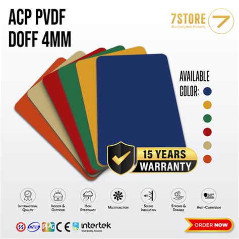 Jual Seven Acp Pvdf 4 Mm Doff Alloy 1100 03 Mm Aluminium Composite Panel Kota Tangerang