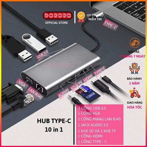 Mua Hub Chuy N I Usb Type C Thunderbolt Sang Usb Hdmi Apdapter