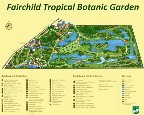 Fairchild Tropical Botanic Garden Map - Miami - Ontheworldmap.com