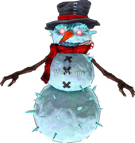 "Evil Snowman" Stickers by Winkham | Redbubble