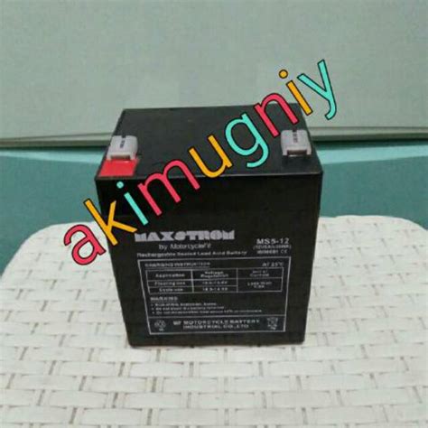 Jual Aki Accu Baterai Kering Vrla Mf 12v 5ah 5ah 12v Ups Emergency