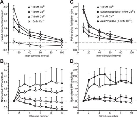 Effects Of Altering Extracellular Calcium Concentration On Paired Pulse