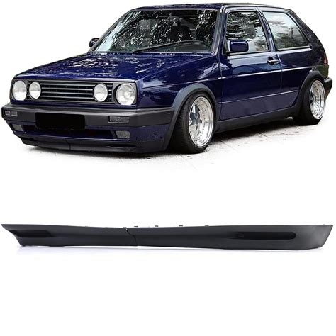 Frontspoiler Spoiler Lippe Stoßstange in Schwarz für VW Golf 2 GL GTI