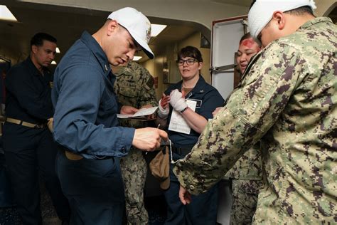 Dvids Images Uss Boxer Hosts Simulated Mass Casualty Drill Image 1